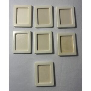 Set Of 7 Tupperware VTG Magnetic Mini Picture Frames‎ Fridge NOS 2.25" x 2.75"